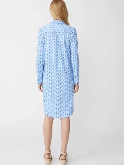 Cagney Dress In Chevron Charade