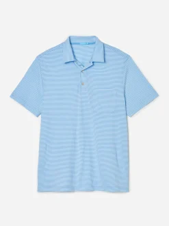 Callahan Cotton Polo In Stripe