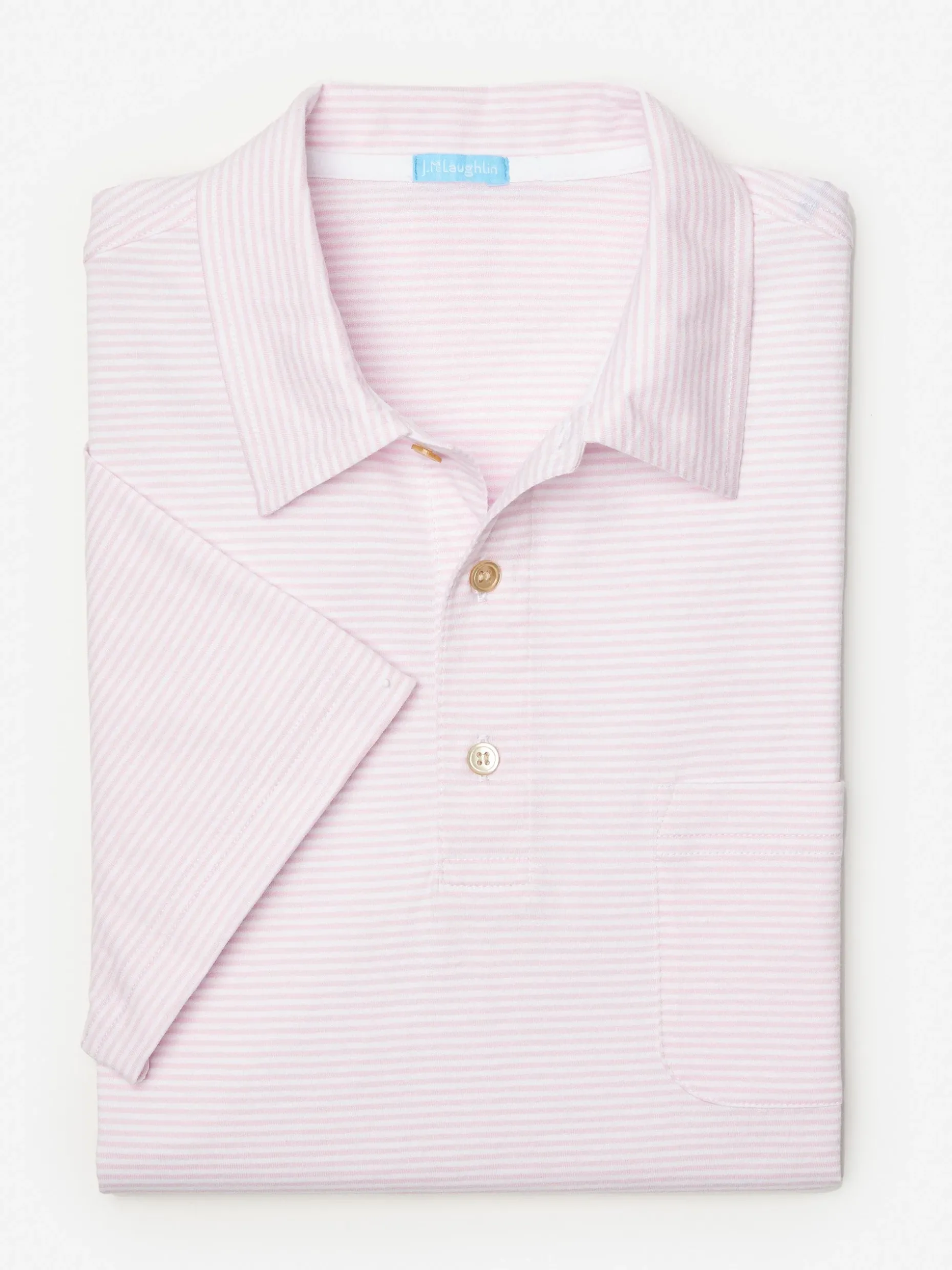 Callahan Cotton Polo In Stripe