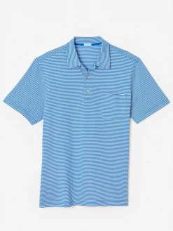 Callahan Cotton Polo In Stripe