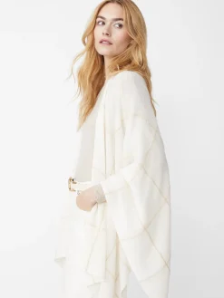 Chantal Cashmere Wrap In Window Pane