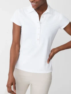 Court Cap Sleeve Pique Polo