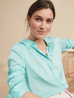 Denver Silk Shirt In Stripe