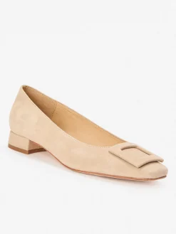 Lisbeth Suede Block Heels