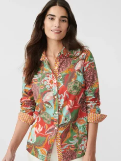 Lois Shirt In Terra Blossom Geo