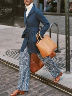 Morgan Pants In Leaf Lover Jacquard