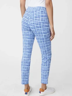 Newport Capri Pants In Painterly Check