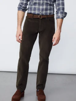 Parker 5-Pocket Straight Pants In Italian Stretch Cord
