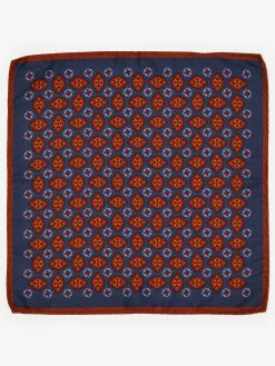 Silk Pocket Square In Foulard