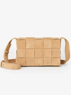 Una Woven Suede Crossbody